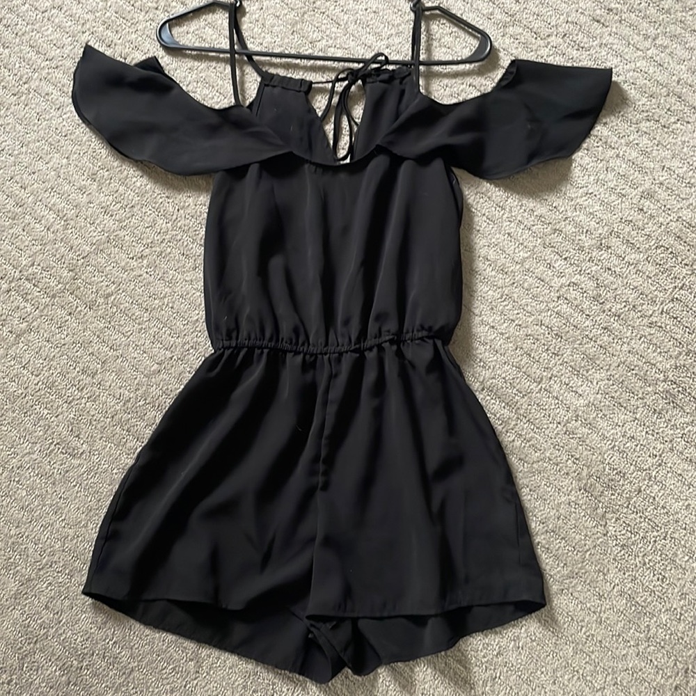 Cold shoulder romper